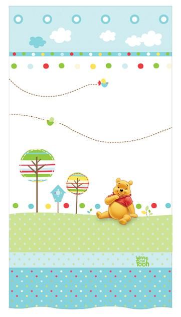 Otroška zavesa Winne the Pooh - Medvedek Pu 140×260 cm